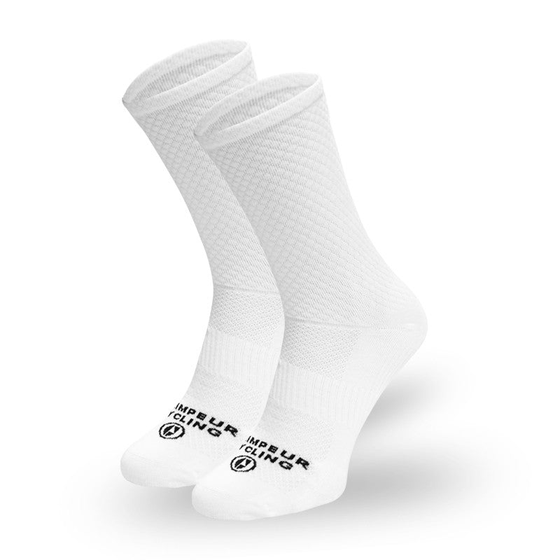 Chausettes cycling - blanc