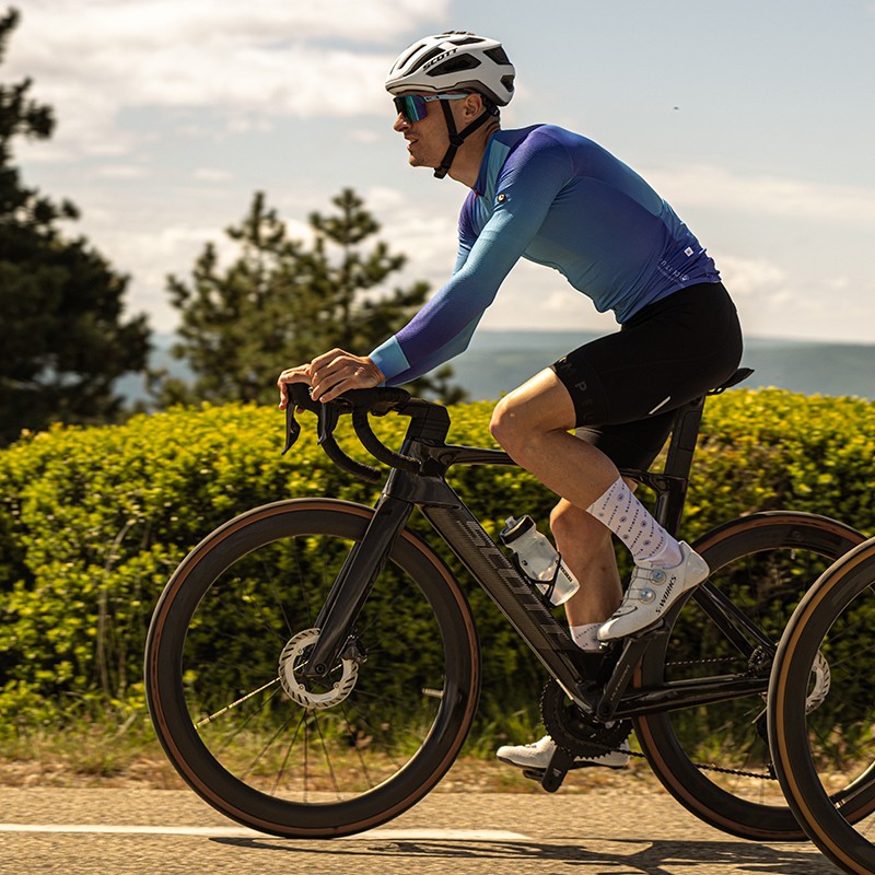 Manche longue maillots - violet/turquoise