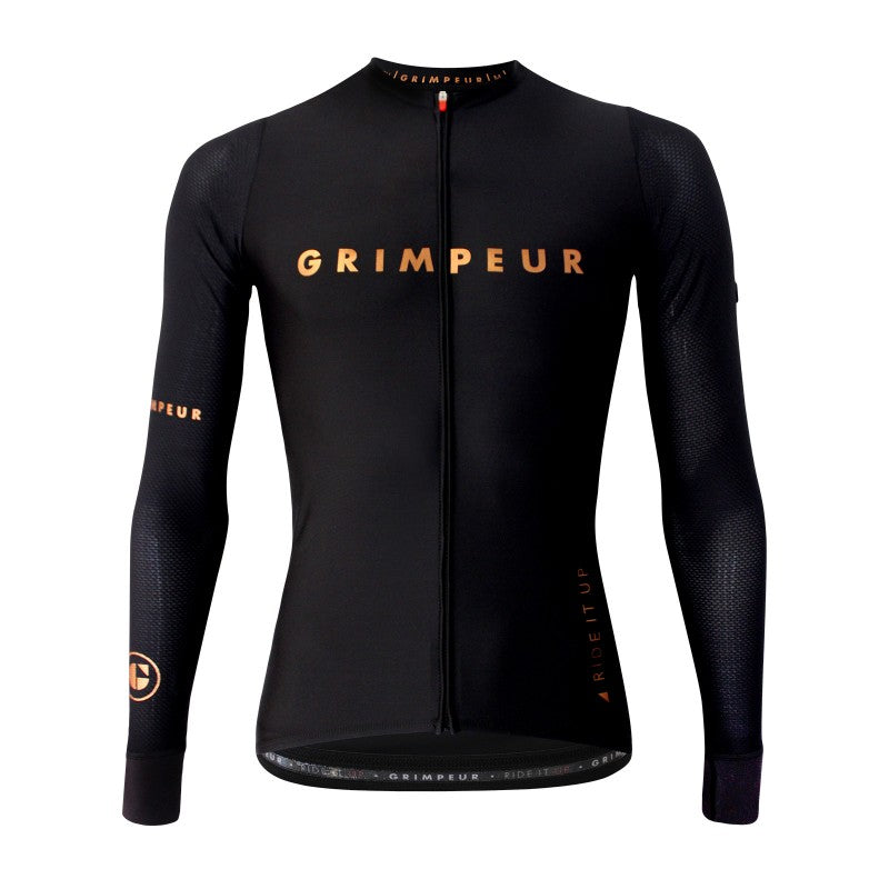 Manche longue maillots - noir et cuivre